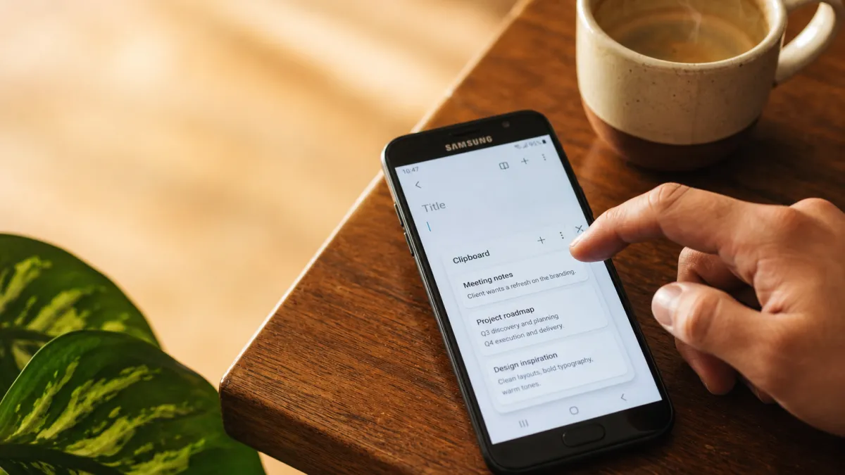 Presse-papier Samsung : comment y accéder et l'utiliser